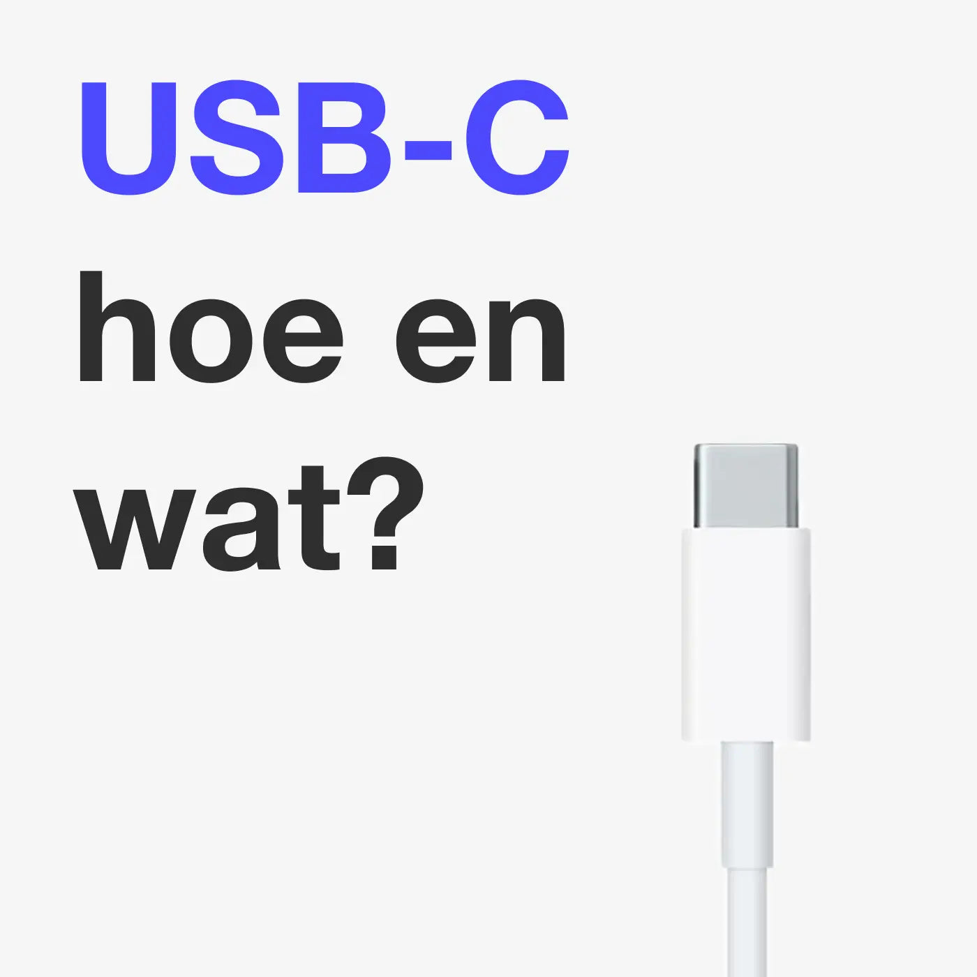 Is er verschil tussen USB-C poorten?