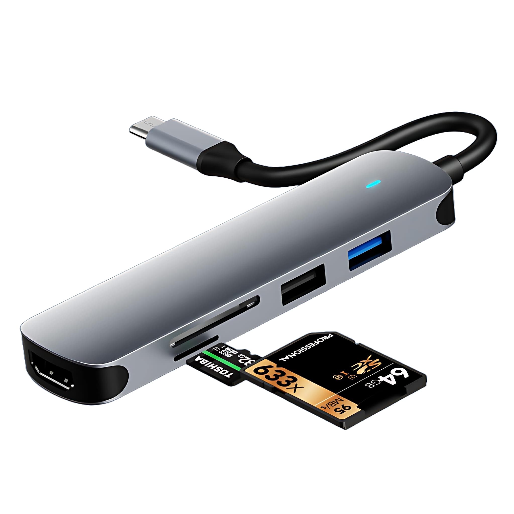 USB-C-Hub mit HDMI – USB3.0 und SD-Leser