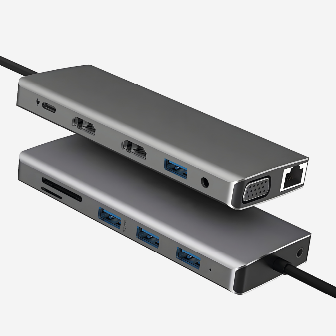 USB-C hub 2x HDMI dual