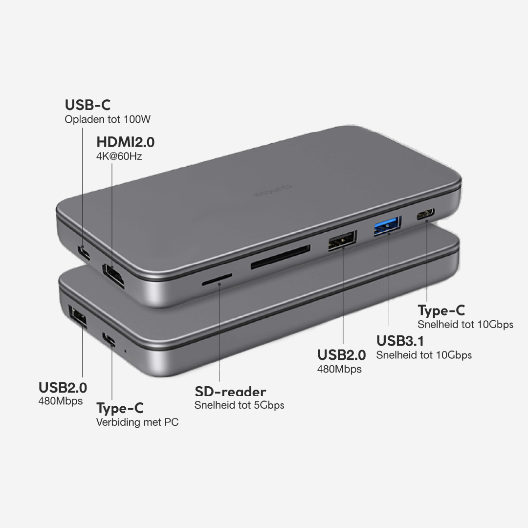 MacBook Docking station met M.2 SSD behuizing