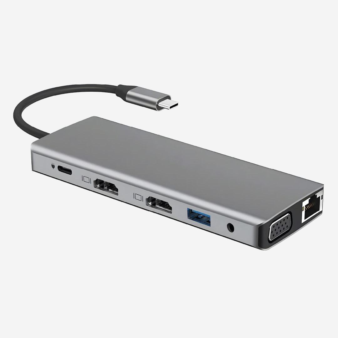 Hub USB-C 2x HDMI dual