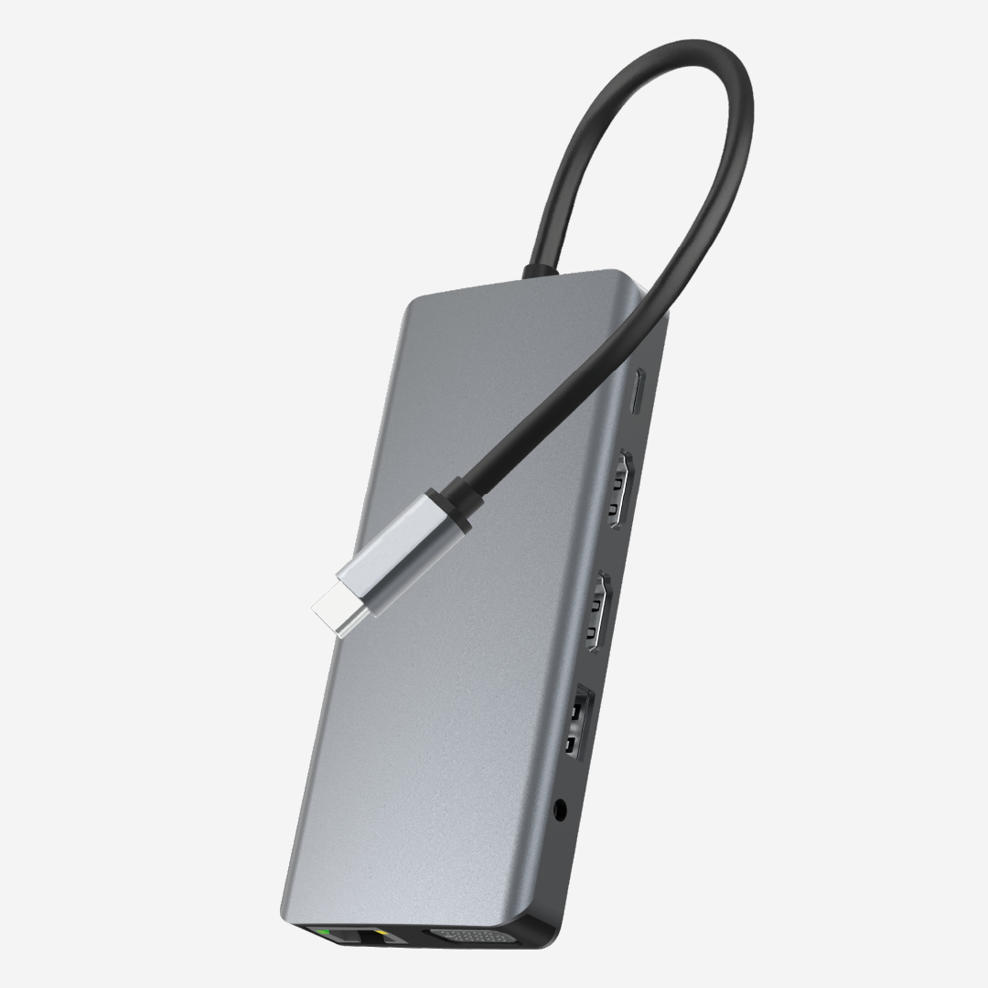 Hub USB-C 2x HDMI dual