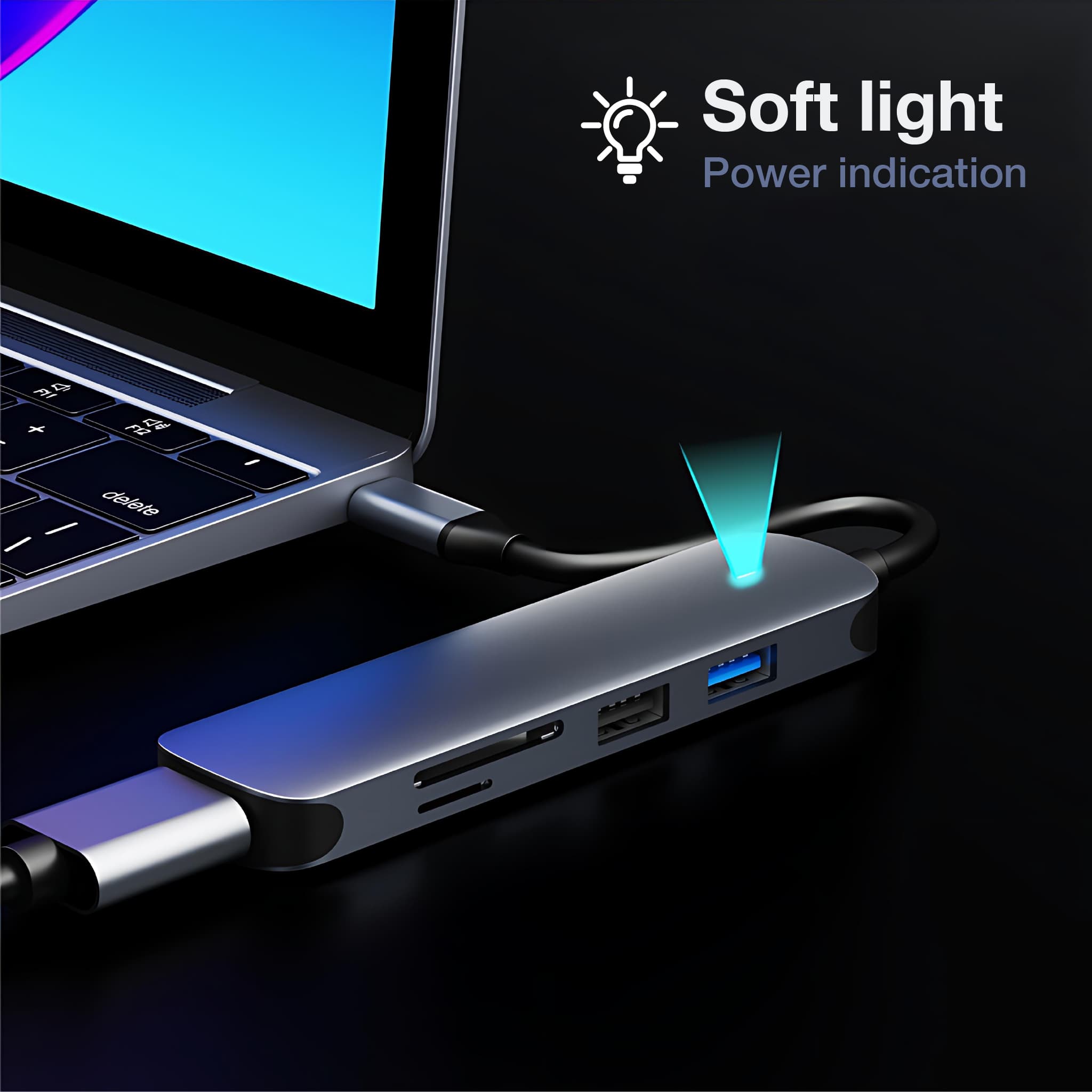USB-C-Hub mit HDMI – USB3.0 und SD-Leser