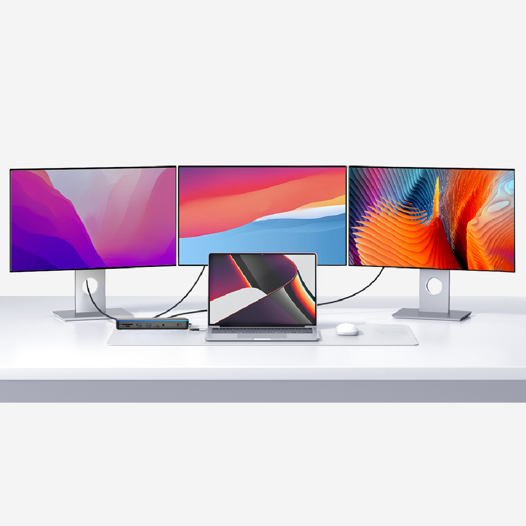 MacBook docking station 3 externe beeldschermen - HDMI - 13 poorten - Pro