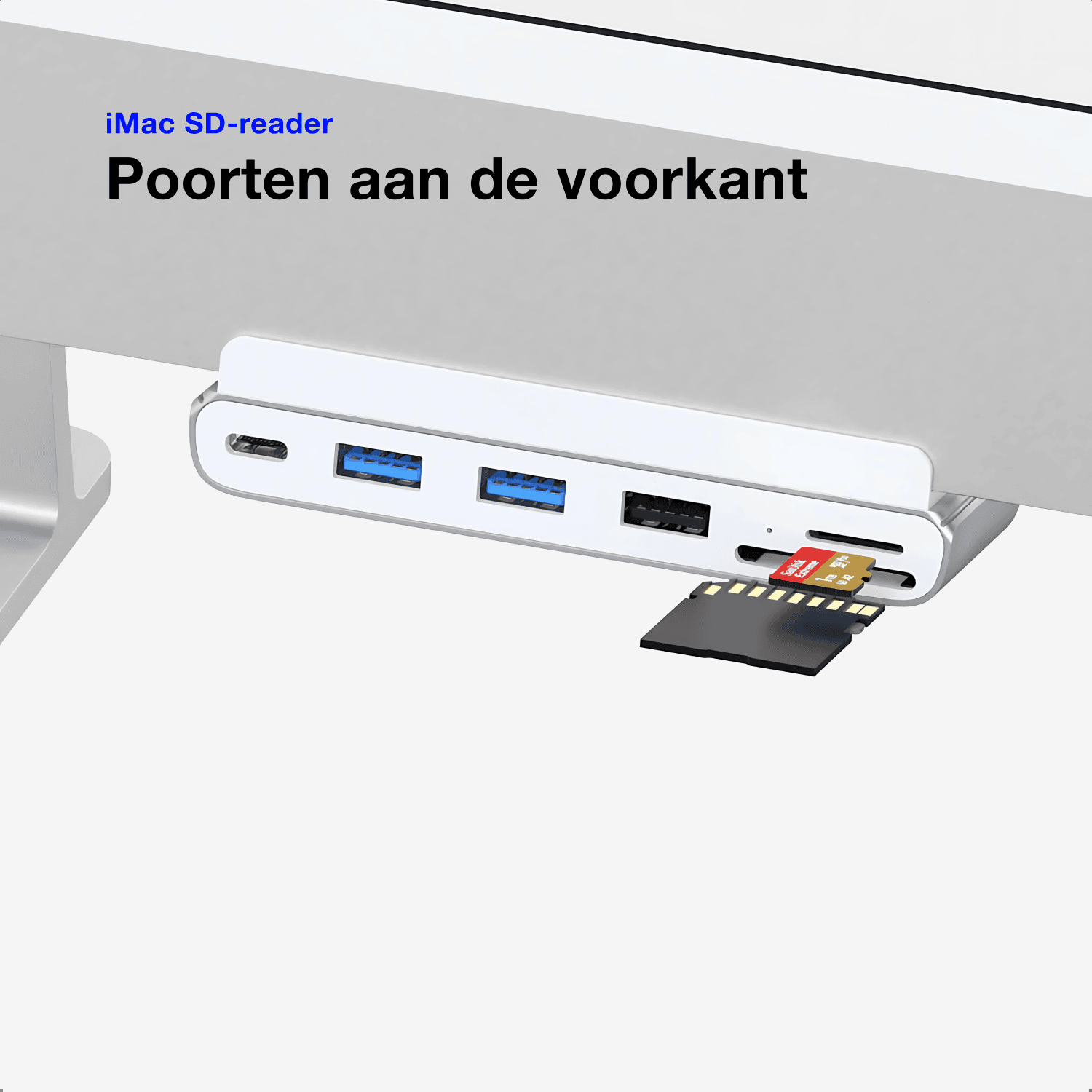 iMac 24 inch USB-C hub - HDMI, USB, SD-reader