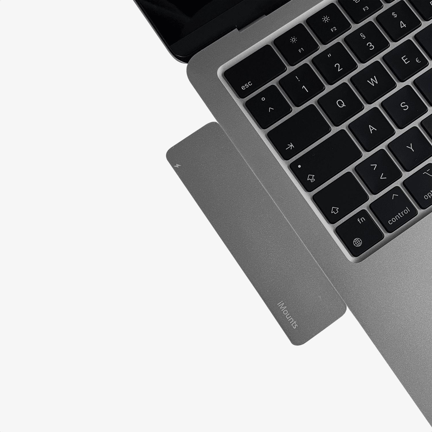 iMounts USB-C hub Space Gray perfect passend bij MacBook kleur