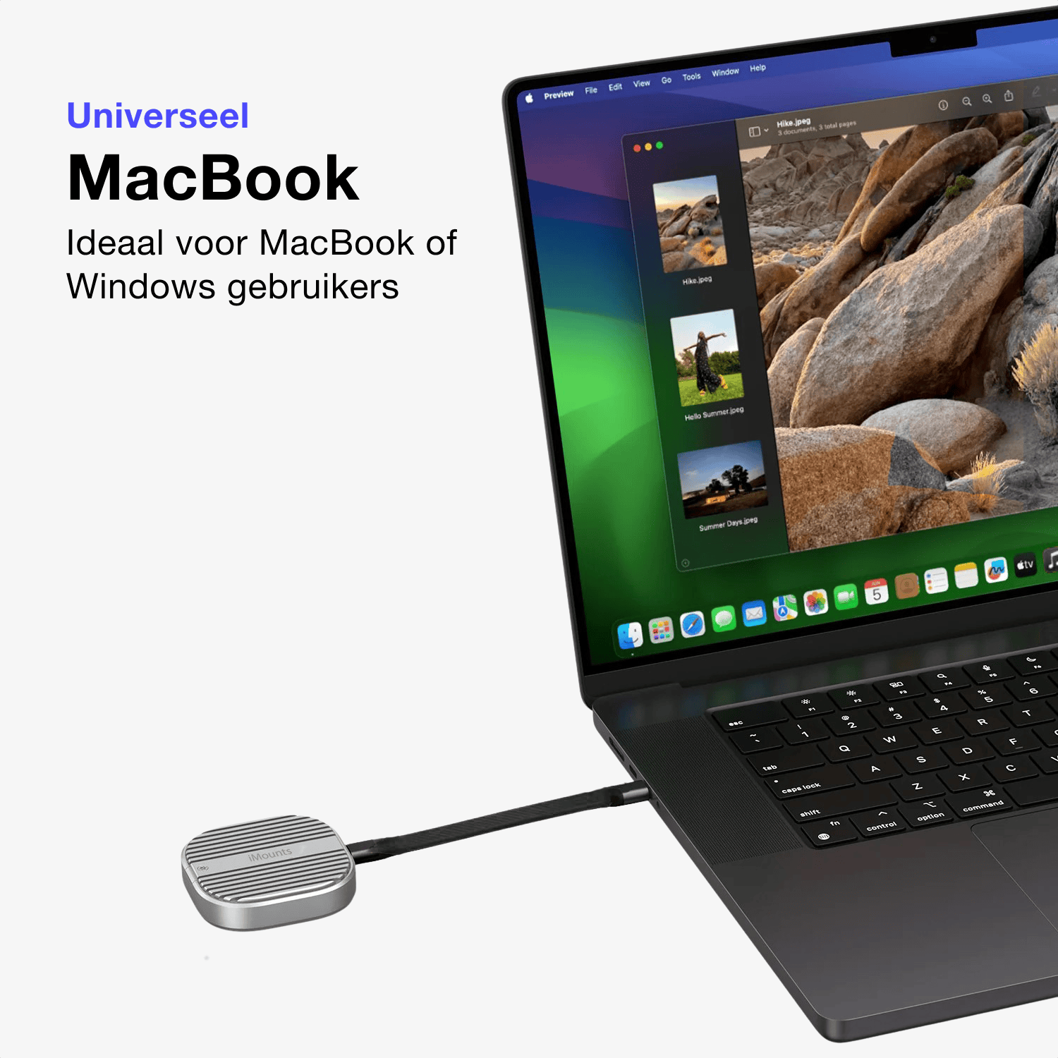 iMounts MagSafe m.2 SSD iPhone en MacBook