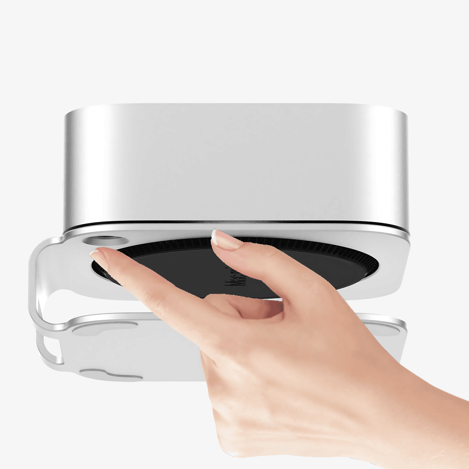 iMounts Mac Mini Standaard: verhoogt je Mac Mini M4 voor betere ventilatie, eenvoudige toegang en een opgeruimde werkplek.