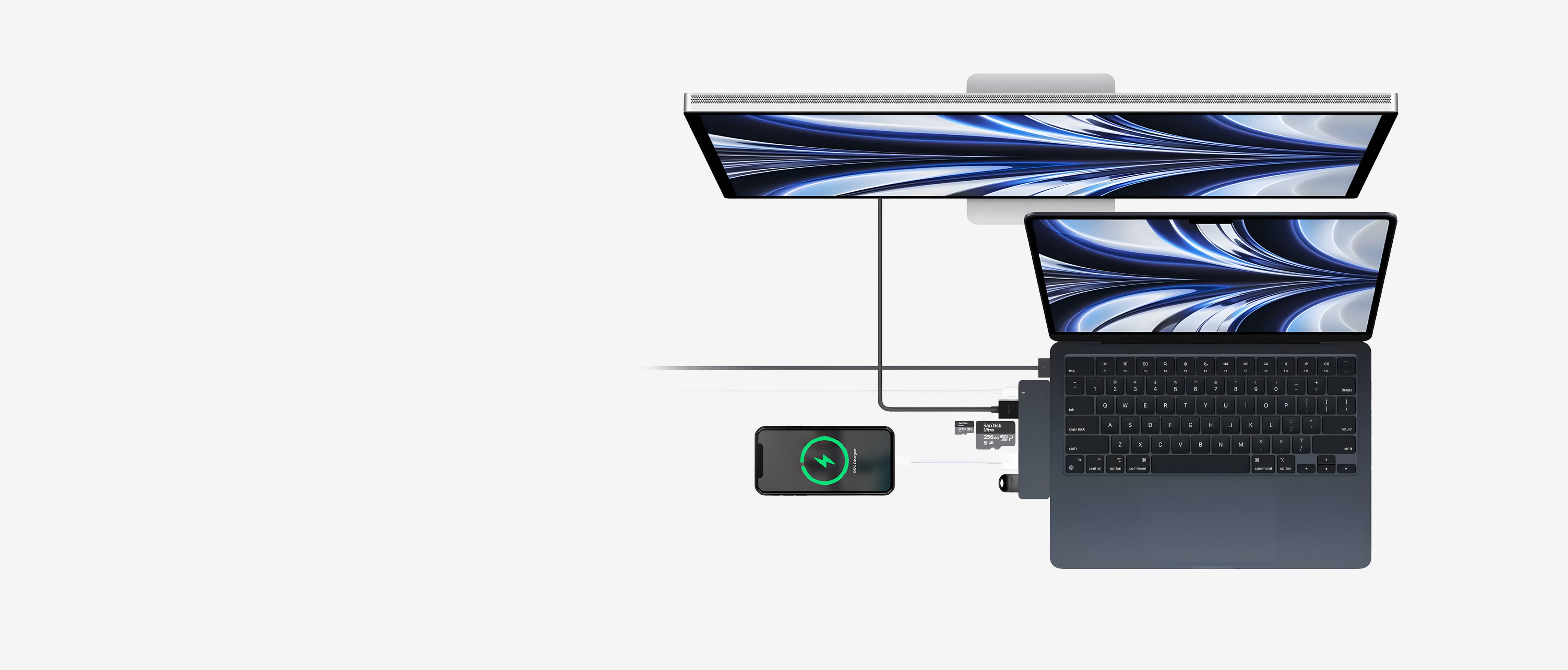 MacBook usb-c hub Midnight blue - Starlight, Space Gray iMounts Store