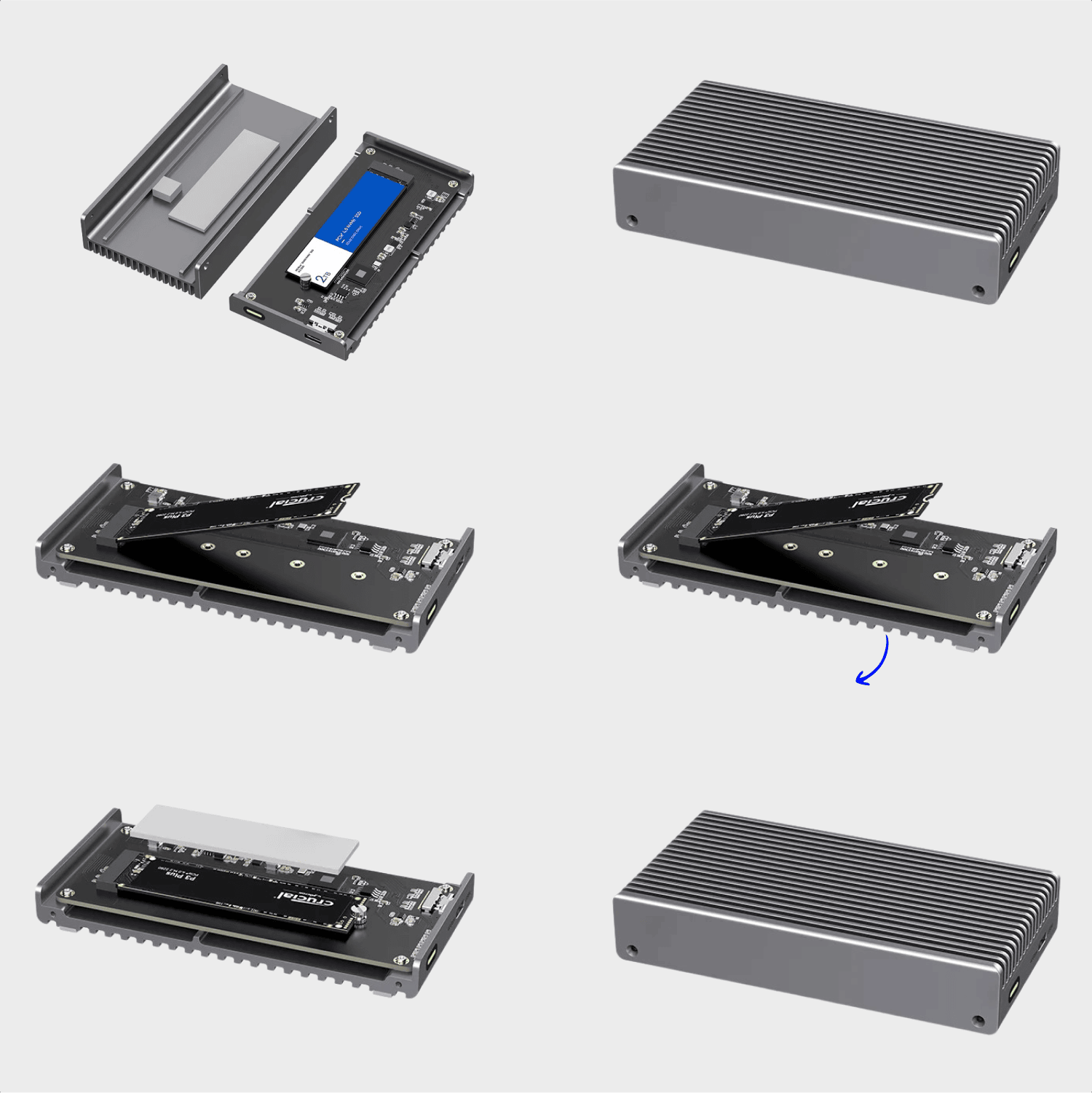 Behuizing voor M.2 SSD’s met USB4, perfect voor professionals