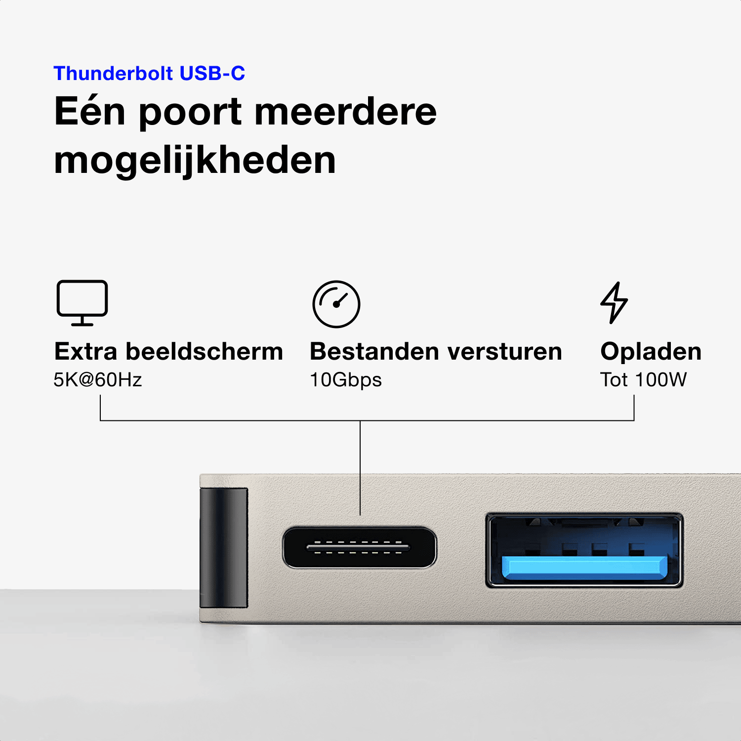 Specificaties iMounts USB-C hub Starlight met HDMI en USB3.0