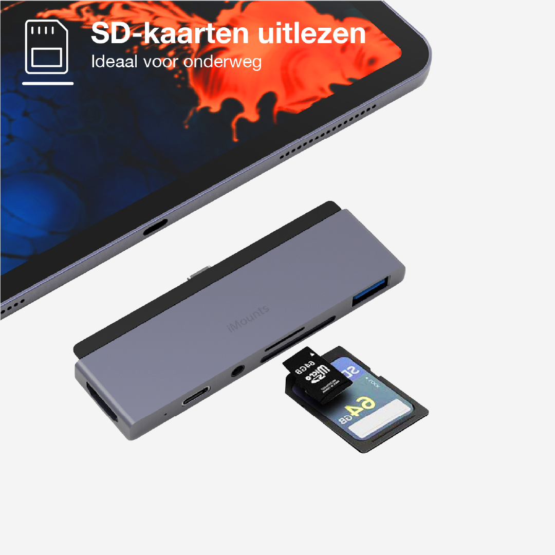 iPad USB-C-Hub HDMI und SD-Leser 