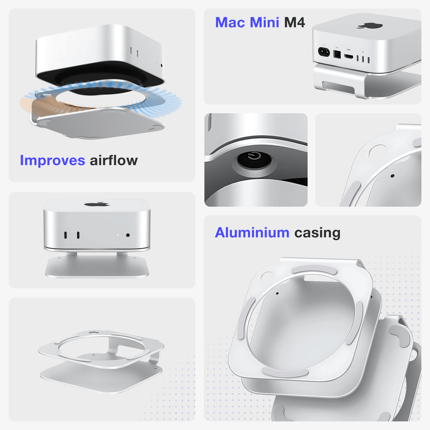 Mac Mini M4 standaard dock