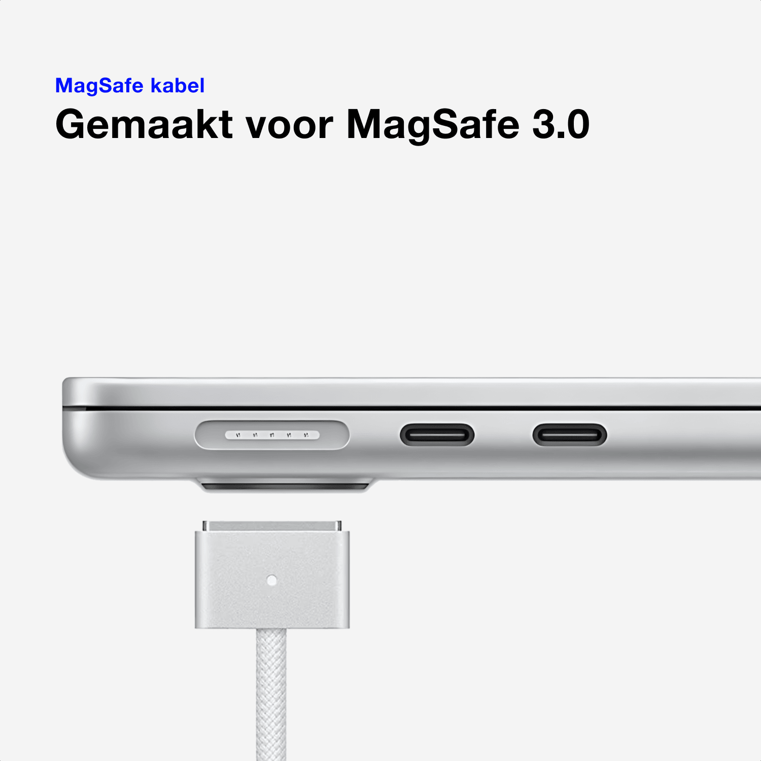 MacBook opladen met magnetische MagSafe 3 kabel 2 meter