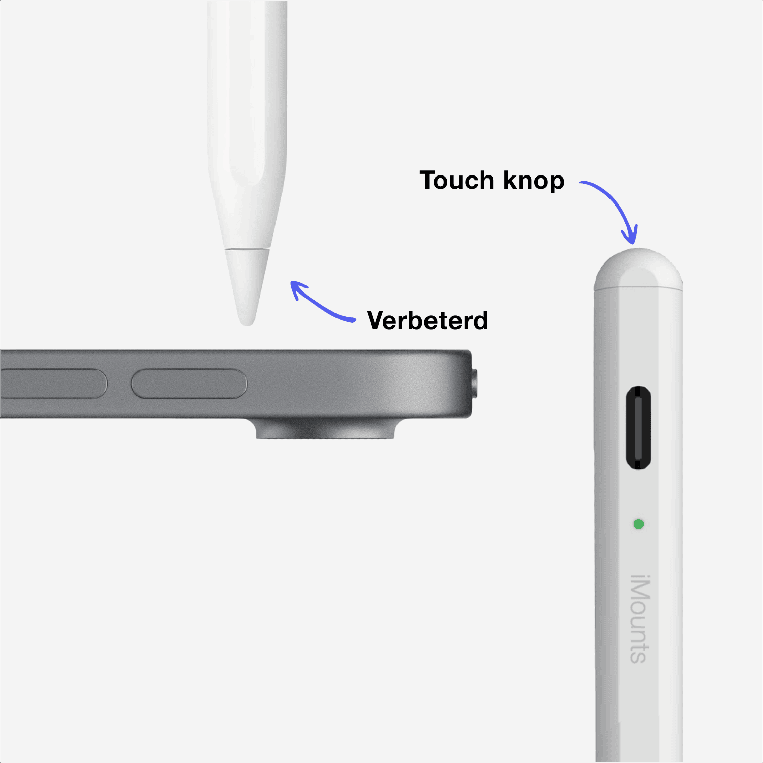 iMounts Pencil – Nauwkeurige iPad Pen voor Notities en Tekenen