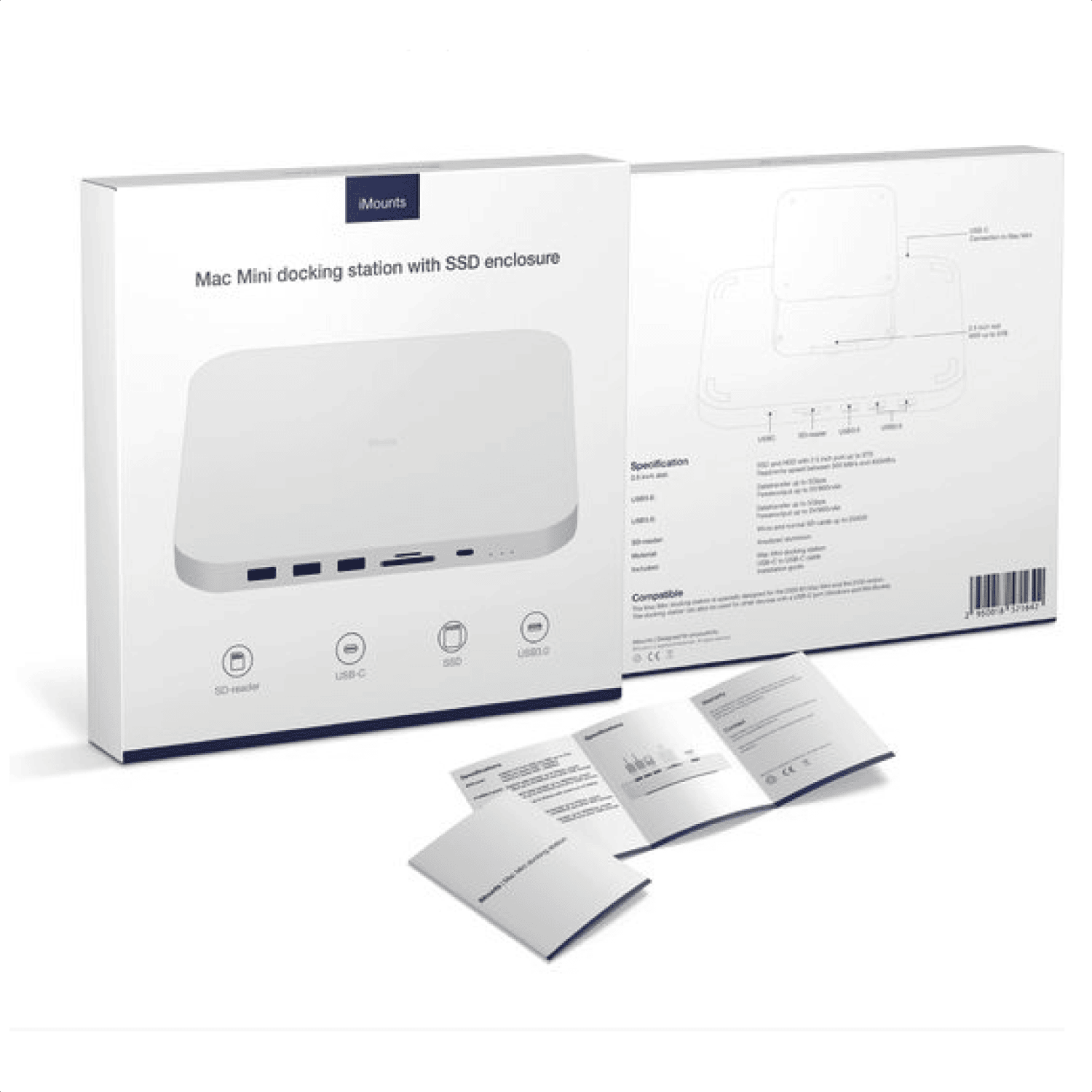 M.2 SSD wordt geplaatst in iMounts docking station voor Mac Mini – eenvoudig uitbreiden tot 5TB

