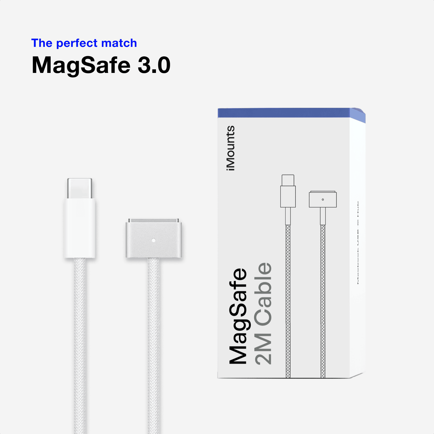 magsafe kabel voor macbook opladen magnetisch 2 meter van iMounts